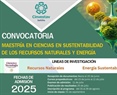 Maestría en Ciencias en Sustentabilidad de los Recursos Naturales y Energía