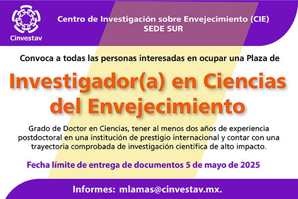 Convocatoria de Investigador(a)