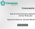 Convocatoria 2025, Mecatrónica