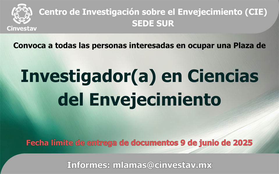 Convocatoria de Investigador(a)