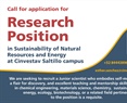 Vacante Sustentabilidad de los Recursos Naturales y Energía