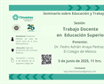SEyT. Sesión 5. Trabajo Docente en Educación Superior. Eje: Mercado laboral y condiciones laborales
