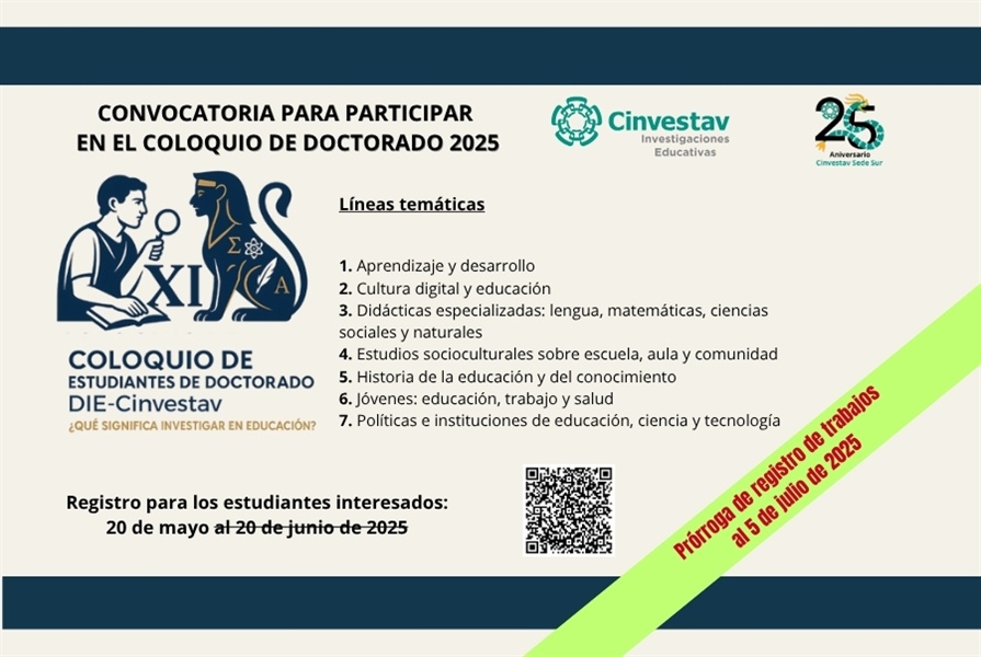 Coloquio XI de Estudiantes de Doctorado / DIE-Cinvestav