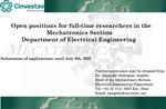 Open positions Mechatronics