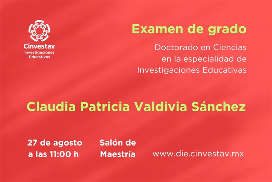 Examen de grado de Doctorado