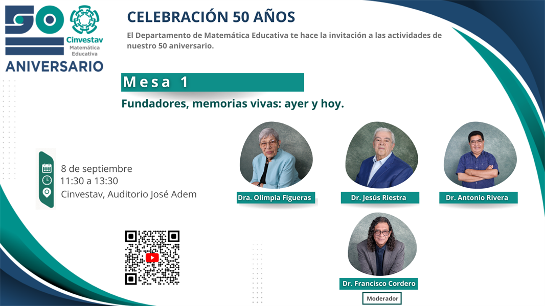 Mesa 1: Fundadores, memorias vivas: ayer y hoy.