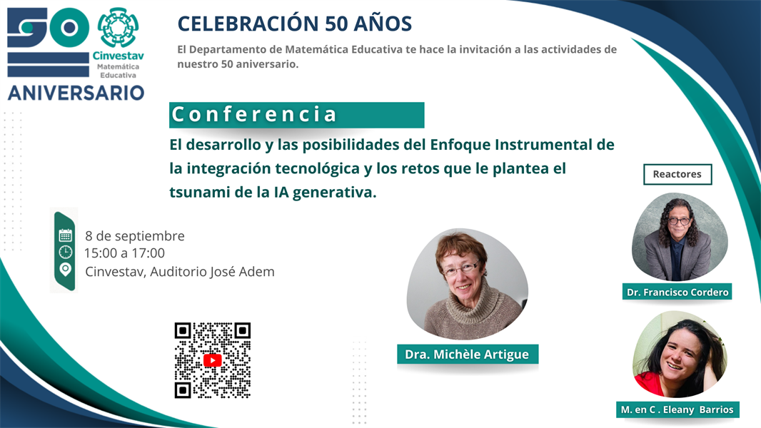 Conferencia: El desarrollo y las posibilidades del Enfoque Instrumental de la integración tecnológica y los retos que le plantea el tsunami de la IA generativa.