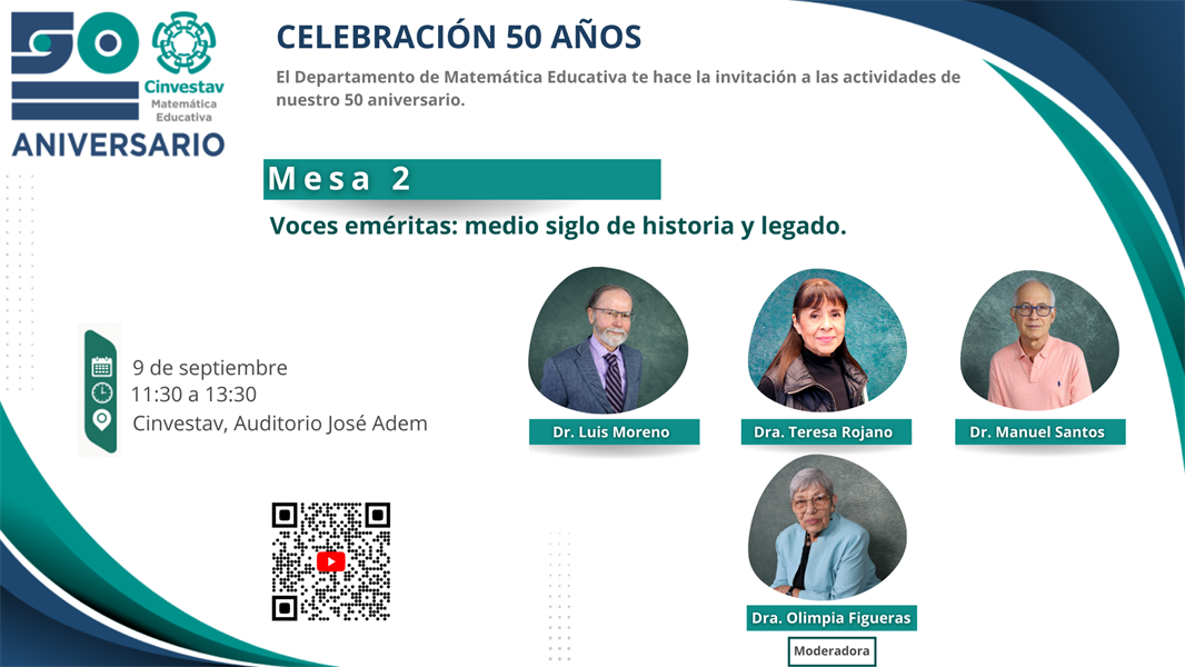 Mesa 2: Voces eméritas: medio siglo de historia y legado.