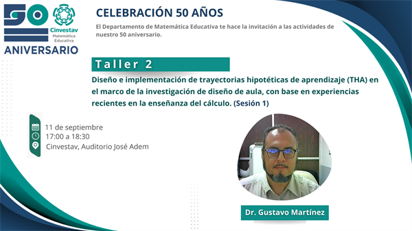 Taller 2: Diseño e implementación de trayectorias hipotéticas de aprendizaje (THA) en el marco de la investigación de diseño de aula, con base en experiencias recientes en la enseñanza del cálculo.