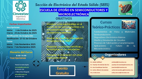 Escuela de Otoño en Semiconductores y Microelectrónica 2025