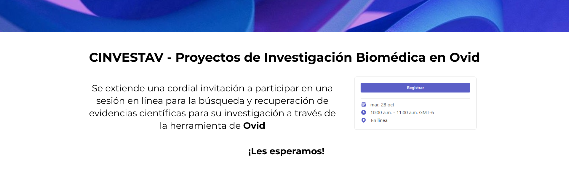 Investigación Biomédica Ovid
