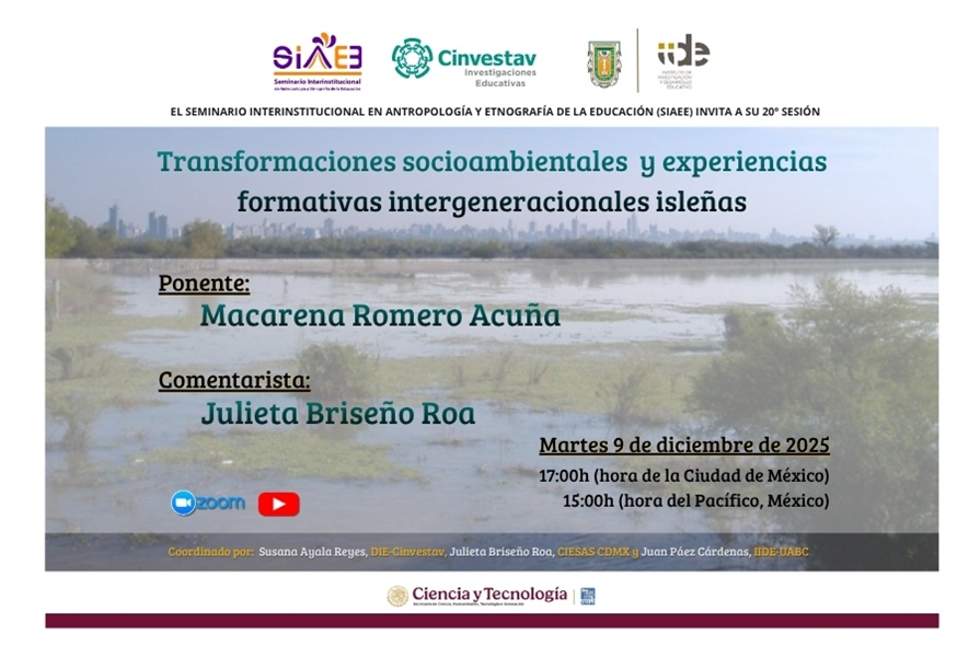 SIAEE, Sesión 20. "Transformaciones socioambientales  y experiencias formativas intergeneracionales isleñas"