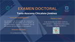 EXAMEN DOCTORAL de Tania Azucena Chicalote Jiménez