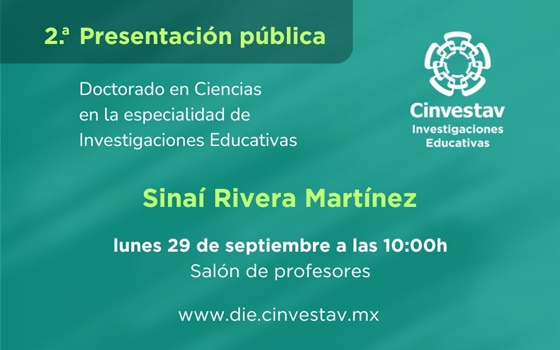 Doctorado. 2a. Presentación pública