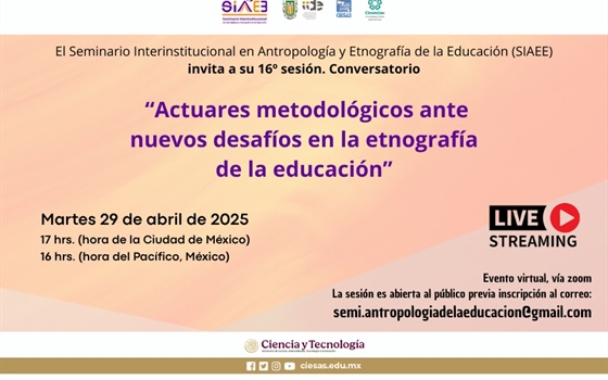 SIAEE. Sesión 16. Actuares metodológicos ante nuevos desafíos en la etnografía de la educación