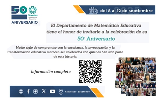 50 aniversario del Depto. de Matemática Educativa Mesa 5: Mujeres que cuentan: la academia en clave de género