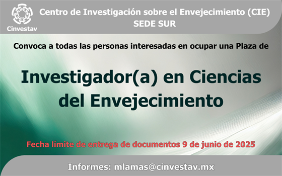Convocatoria de Investigador(a)