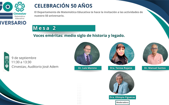 Mesa 2: Voces eméritas: medio siglo de historia y legado.