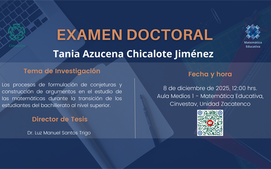EXAMEN DOCTORAL de Tania Azucena Chicalote Jiménez