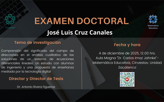 EXAMEN DOCTORAL de José Luis Cruz Canales