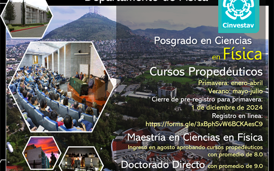 Cursos Propedéuticos Primavera (Maestría y Doctorado Directo)