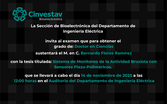 Examen de grado de Bernardo Flores Ramírez