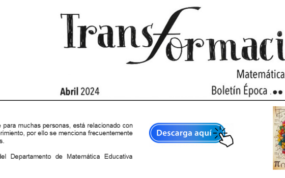 Boletín No. 1, Transformación. Abril 2024.