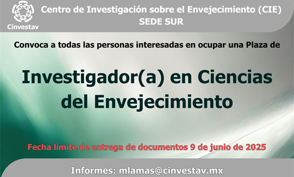 Convocatoria de Investigador(a)