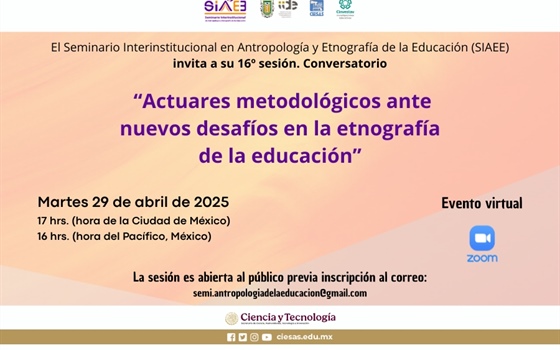 SIAEE. Sesión 16. Actuares metodológicos ante nuevos desafíos en la etnografía de la educación