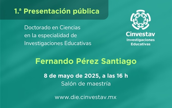 1a. Presentación pública de tesis de Doctorado